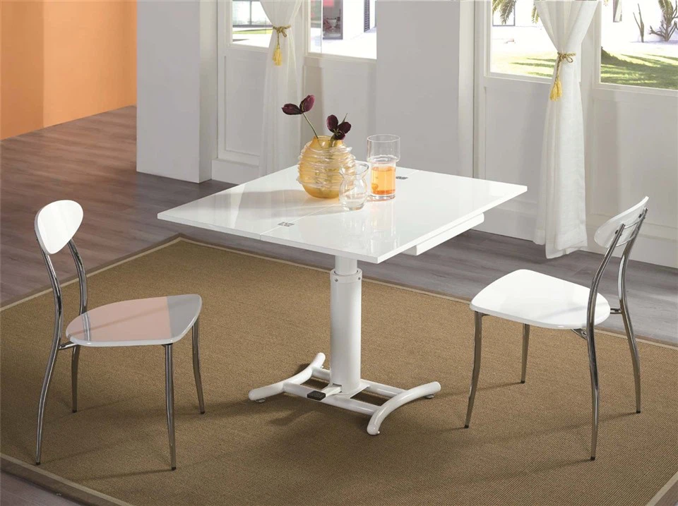 Pedal Wooden Folding Coffee To Dining Table